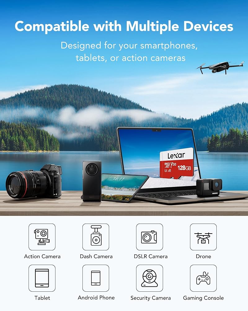 Lexar 128GB microSD Card