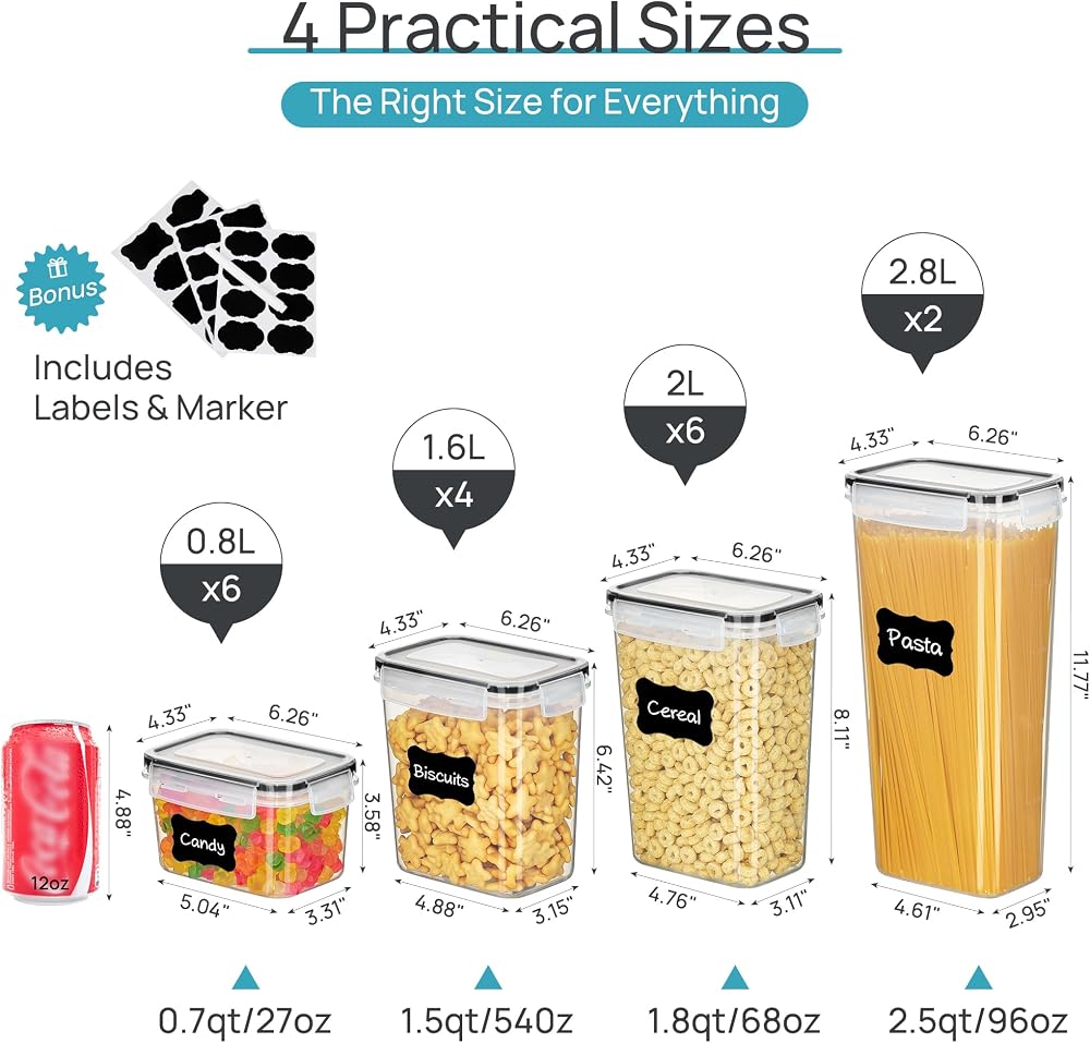 All four sizes